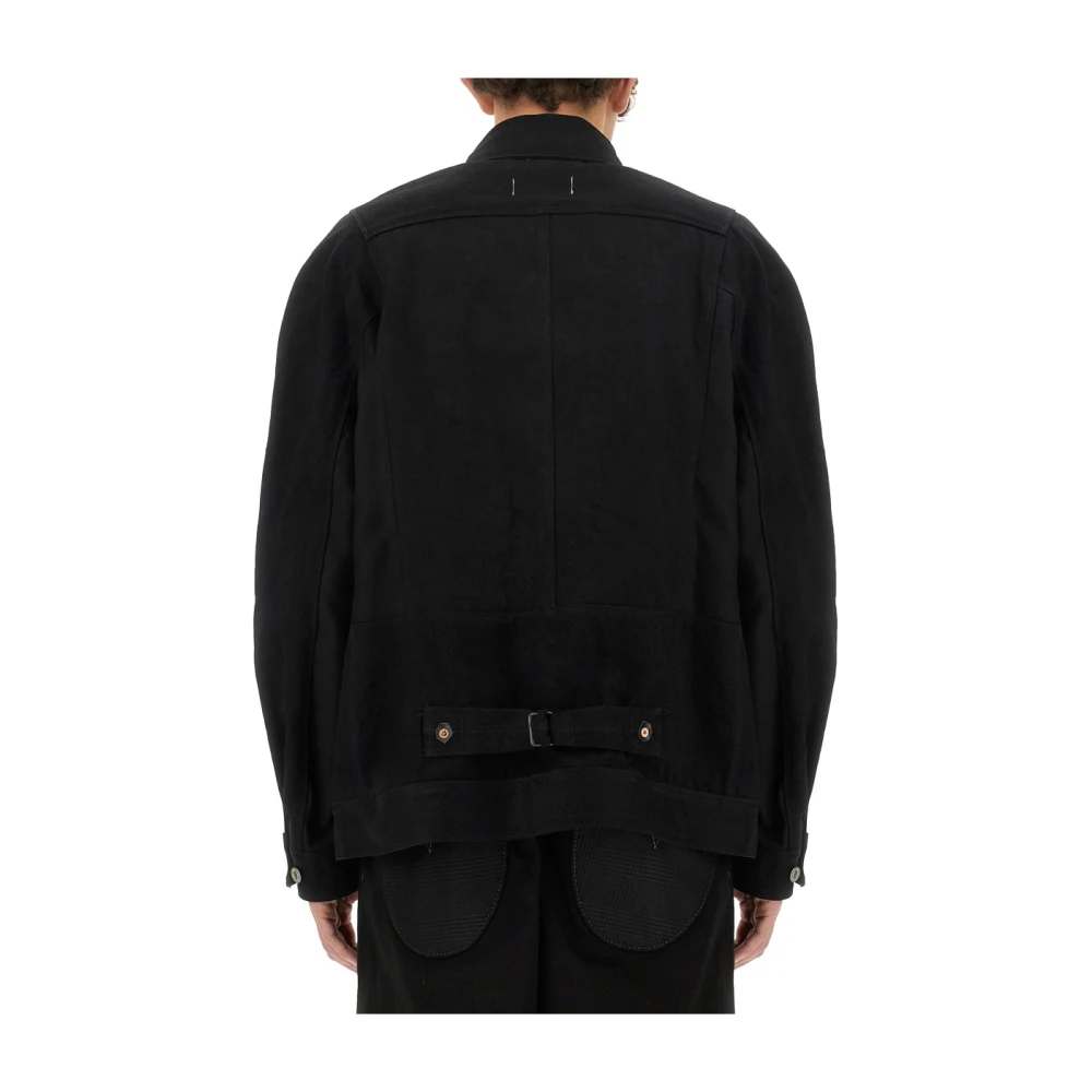 Junya Watanabe Klassieke Wollen Jas Black Heren