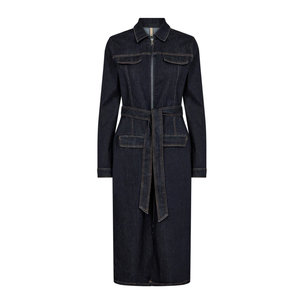 Soyaconcept Denim Jurk met Riem Blue Dames