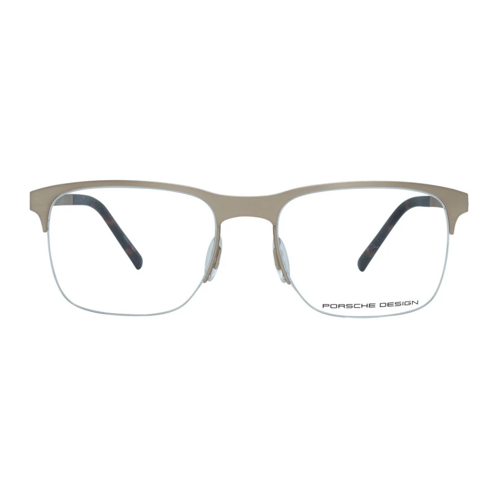 Porsche Design Gouden Titanium Half-Rim Optische Monturen Multicolor Heren