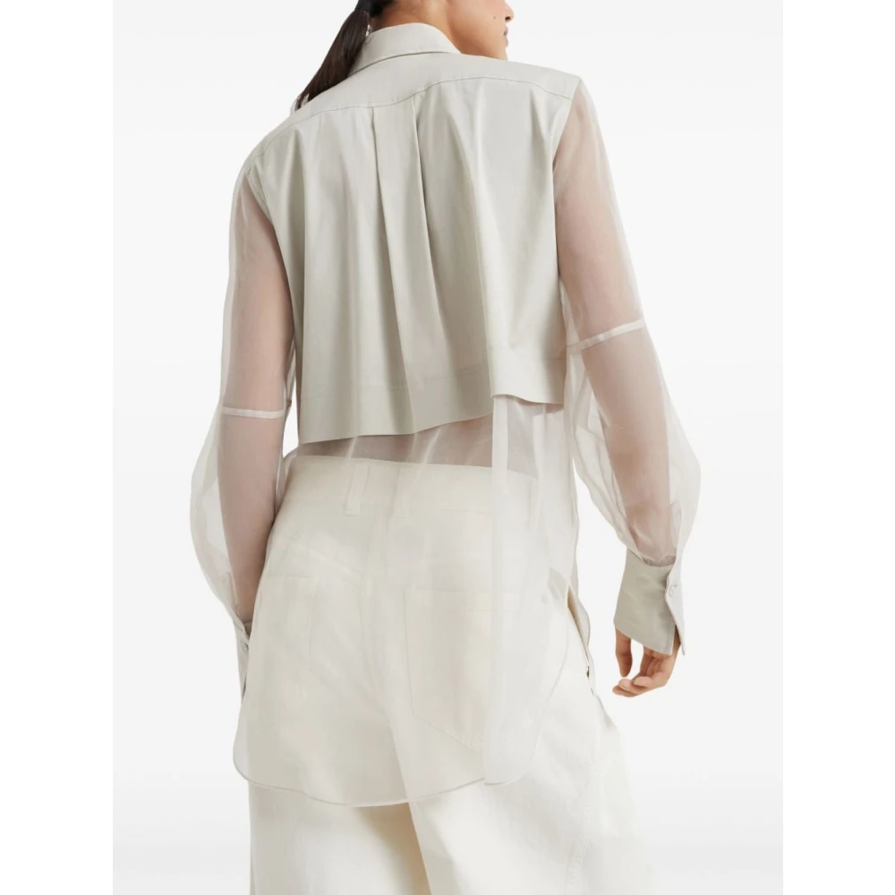 BRUNELLO CUCINELLI Handtekening Monili Ketting Beige Shirt Beige Dames