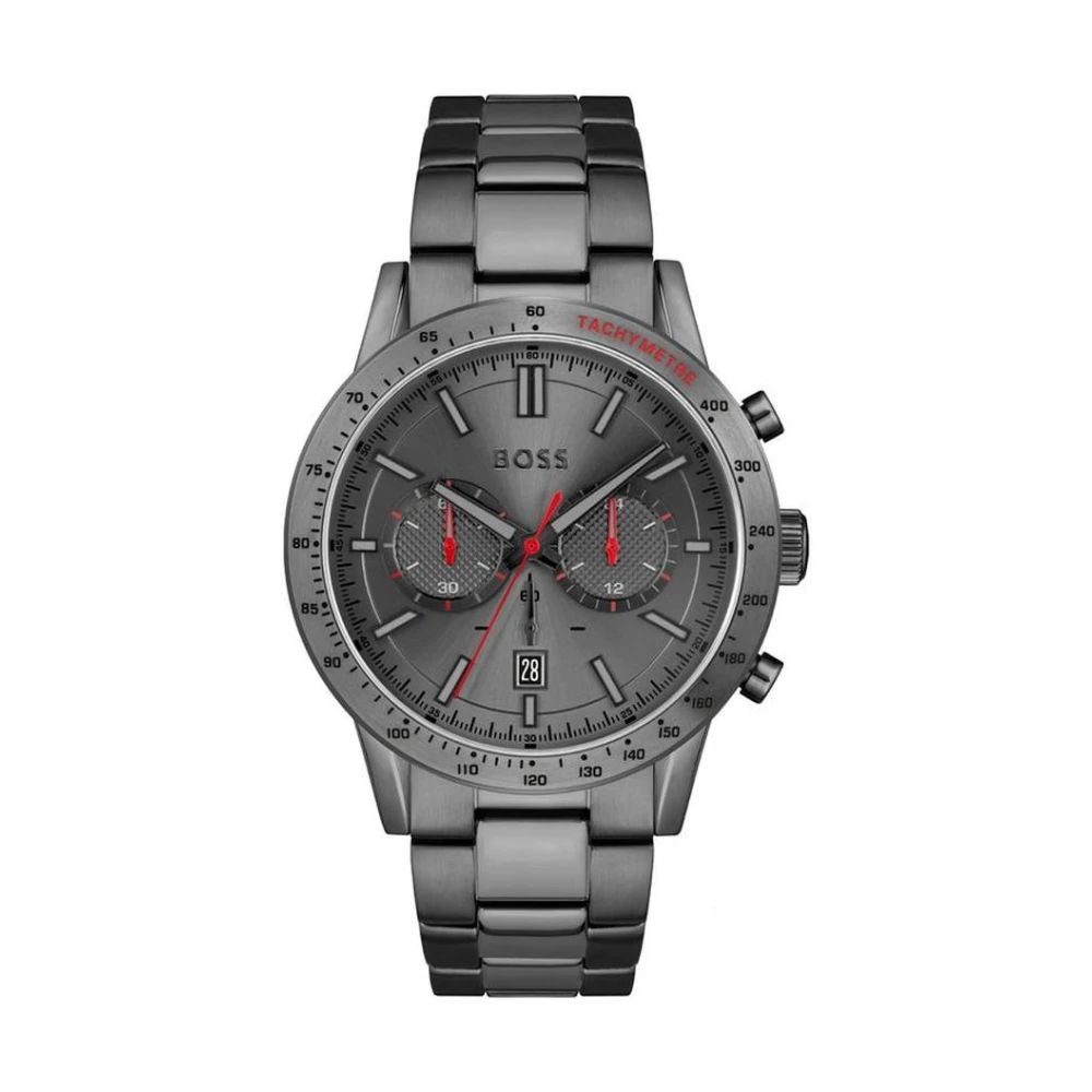 Hugo Men's Gray Watches, One Size, Stainless Steel Dress Watch