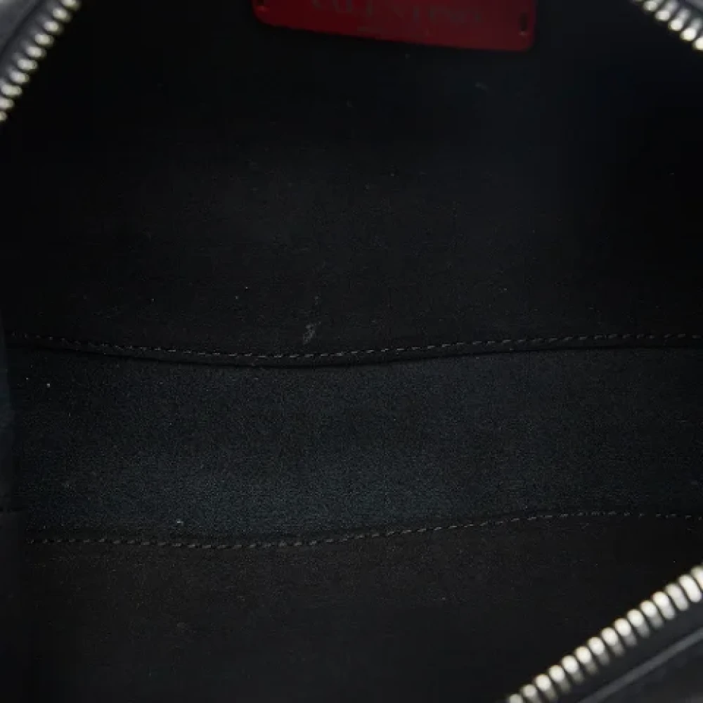 Valentino Vintage Pre-owned Leather shoulder-bags Black Dames