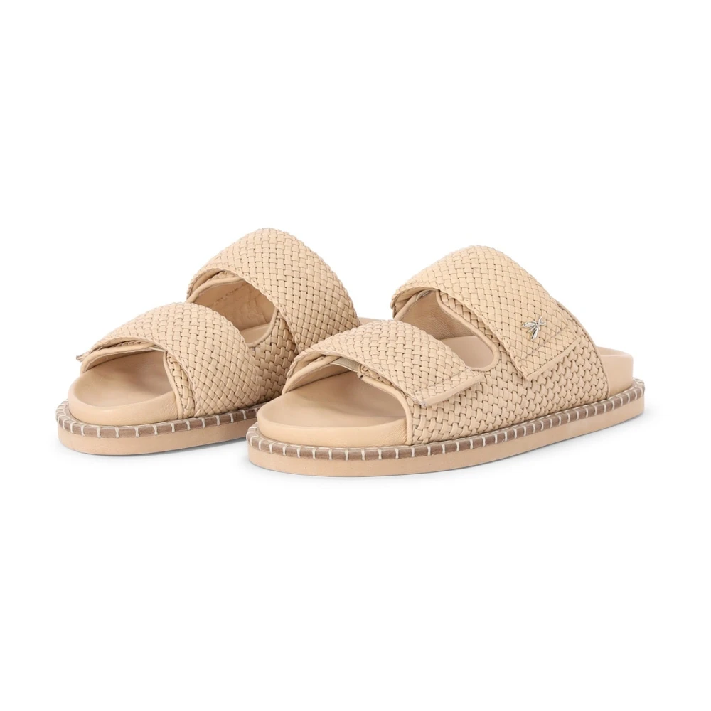 Patrizia Pepe Kvinno Beige Skor Dam, 39 Eu, Läder, Flätade Lädersandaler