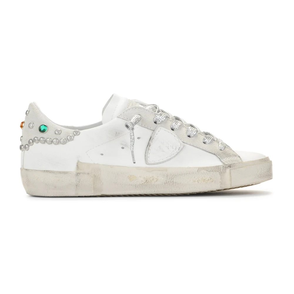 Philippe Model Paris X Goujons Leren Sneaker White Dames