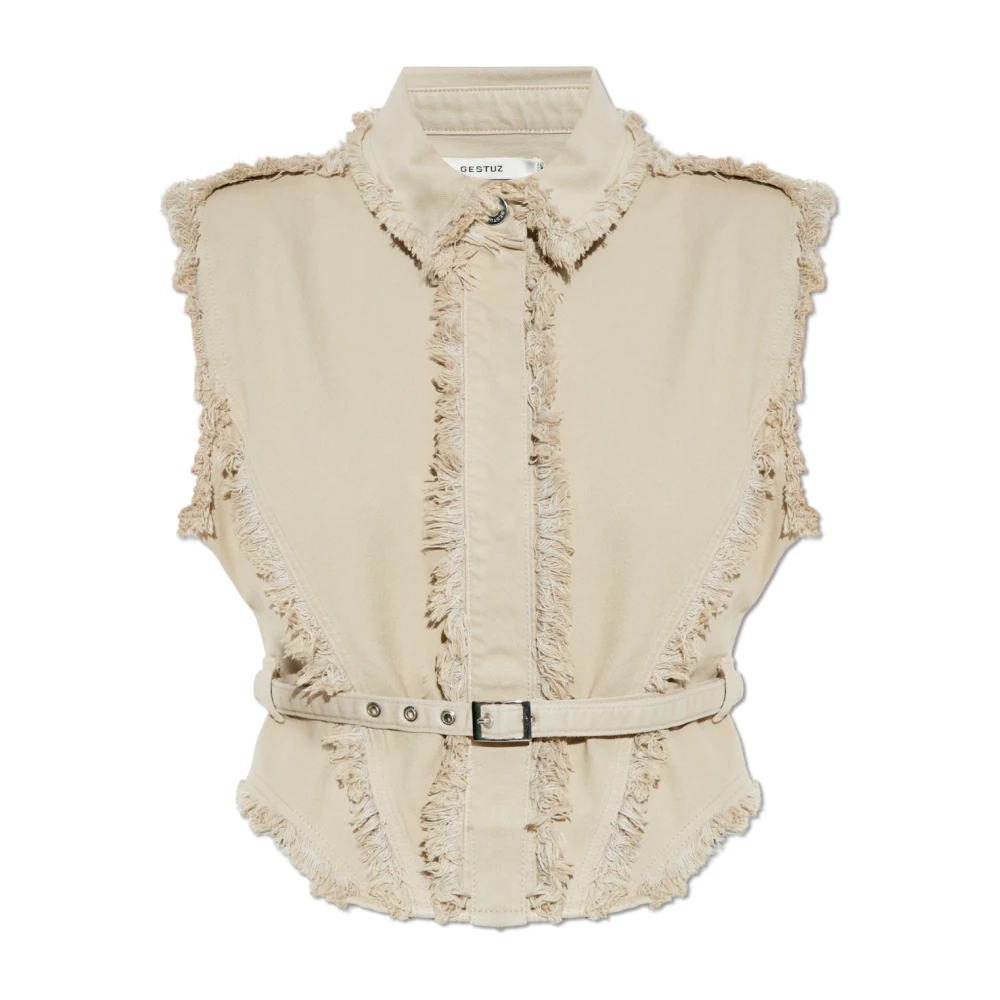 Gestuz - Jackets > Vests - Beige - Gestuz - Modalova