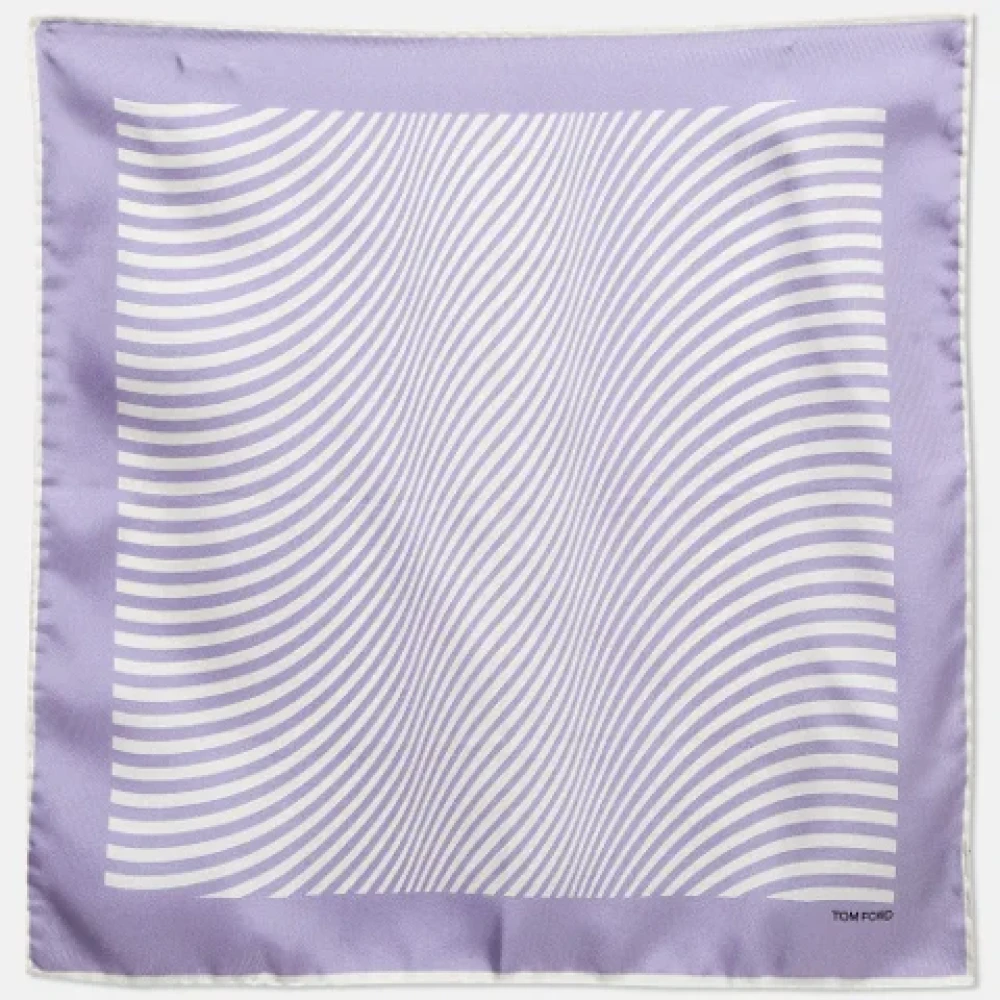Tom Ford Pre-owned Silk scarves Purple Heren
