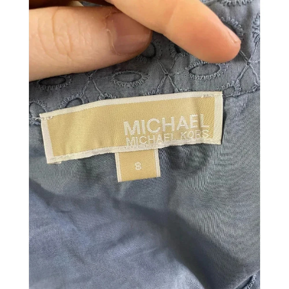 Michael Kors Pre-owned Cotton dresses Blue Dames