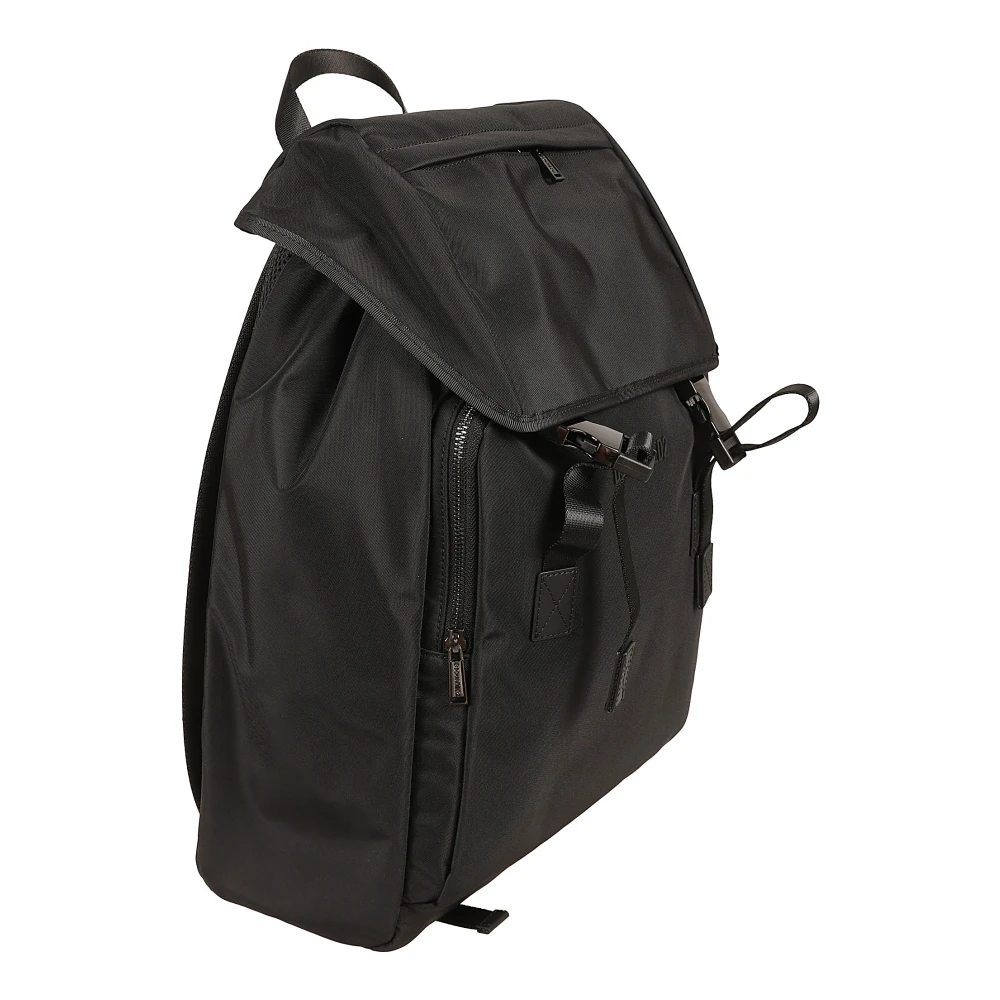 Dsquared2 Zwarte Cordura Rugzak Tassen Black Heren