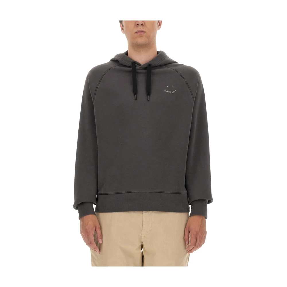 PS By Paul Smith Logo Hoodie voor Mannen Gray Heren