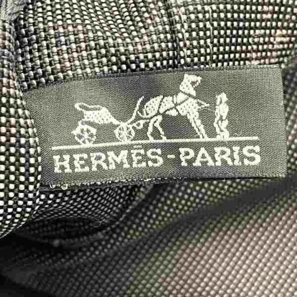 Hermès Vintage Pre-owned Canvas handbags Gray Dames