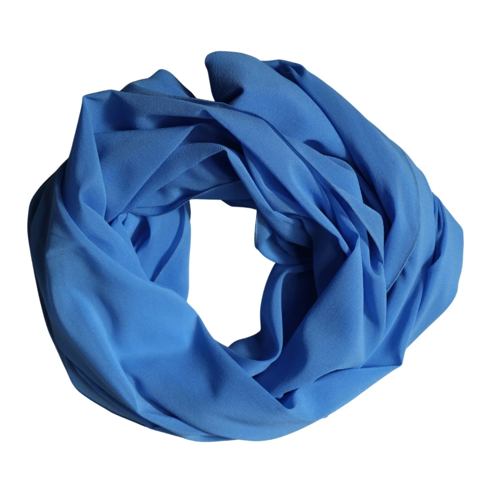 Dolce & Gabbana Women's Blue Stole Scarf - Silk Scarves - One Size - Accessories
