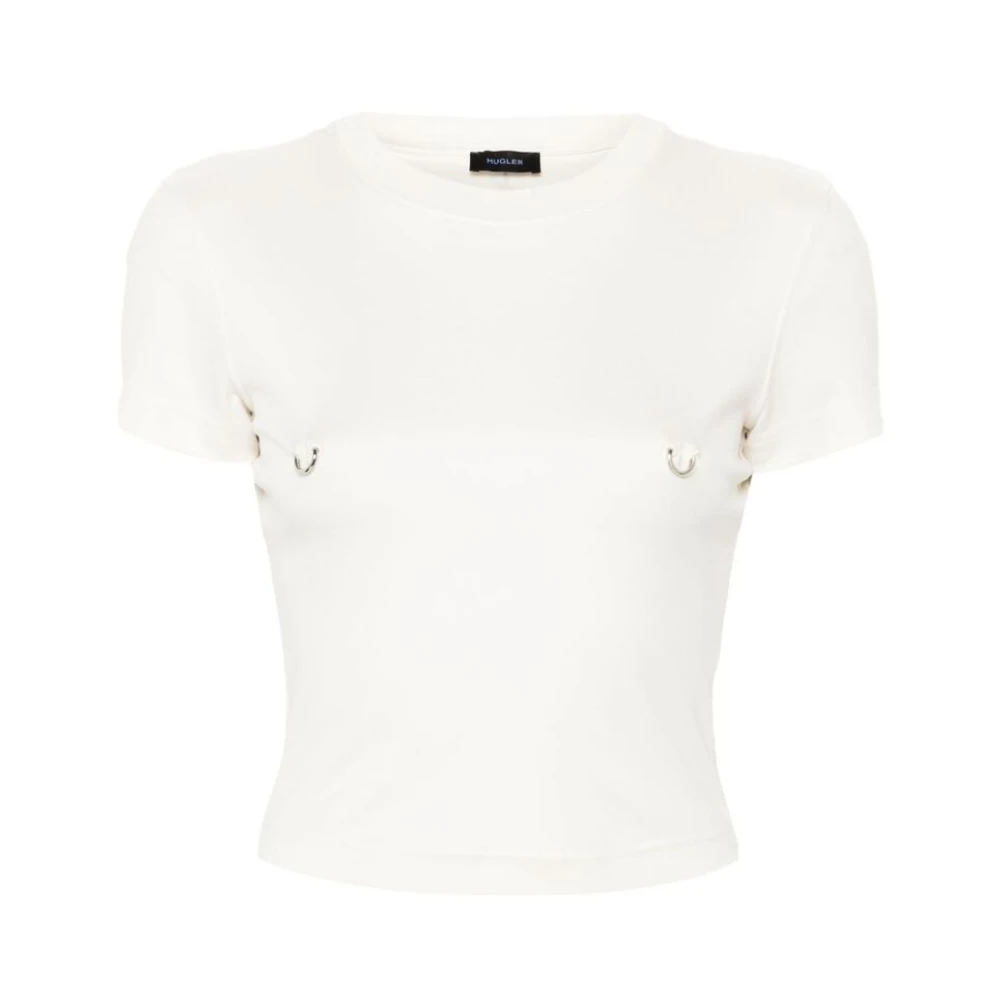 Mugler - Tops > T-Shirts - White - Mugler - Modalova