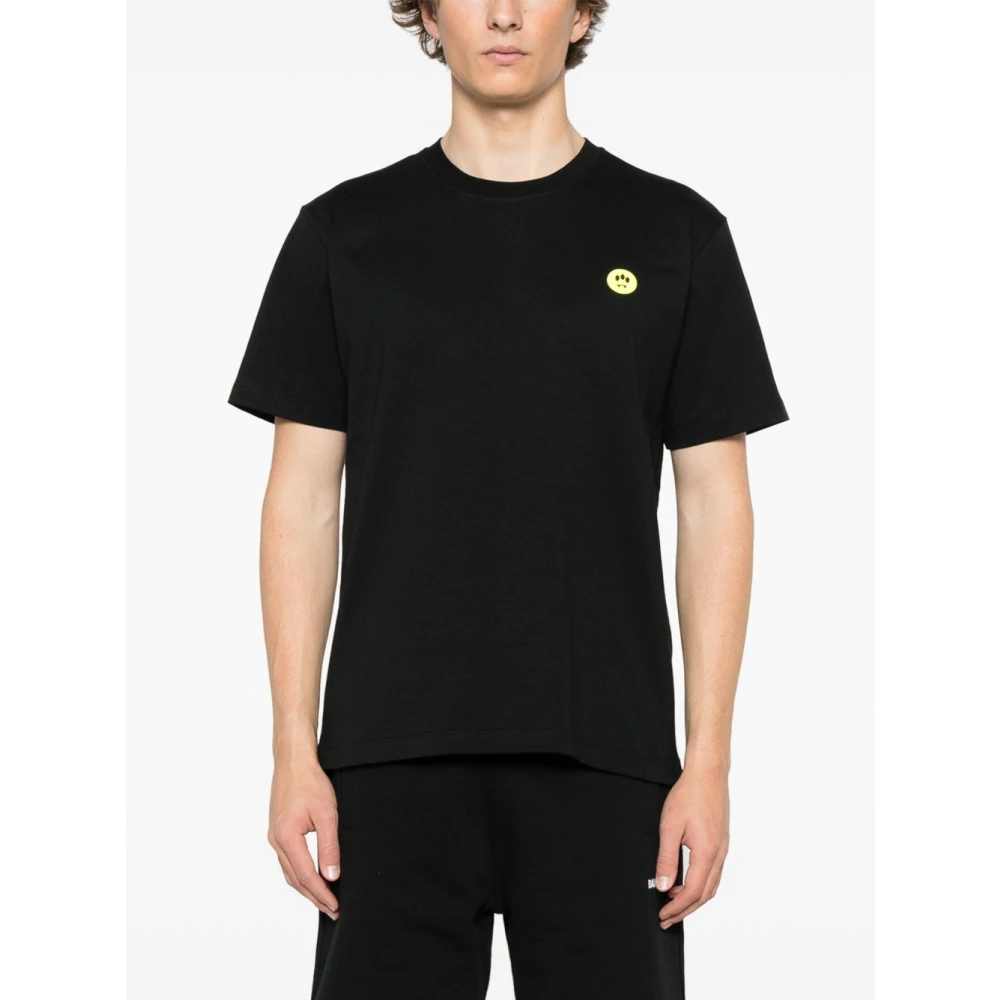 Barrow Zwart jersey T-shirt met logo-opdruk Black Heren