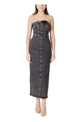 black-zip-up-cotton-dress