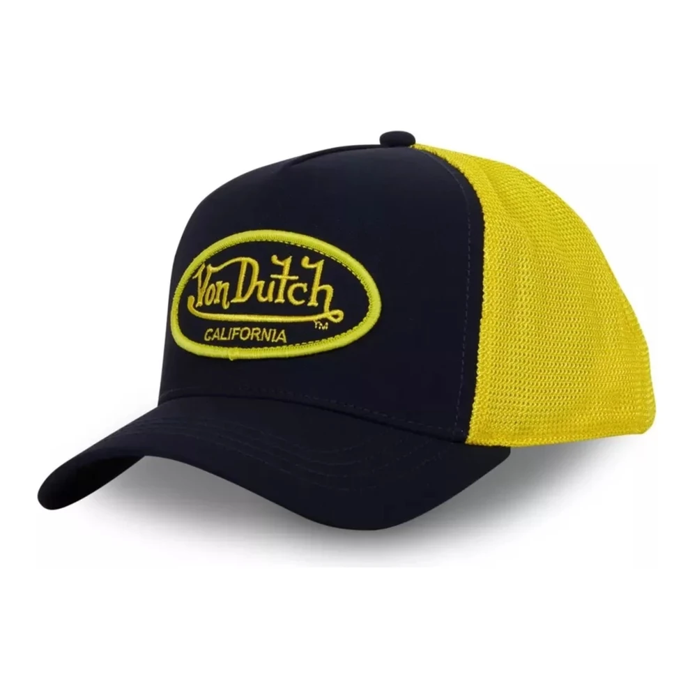 Von Dutch Zwart Gele Trucker Cap Multicolor Heren