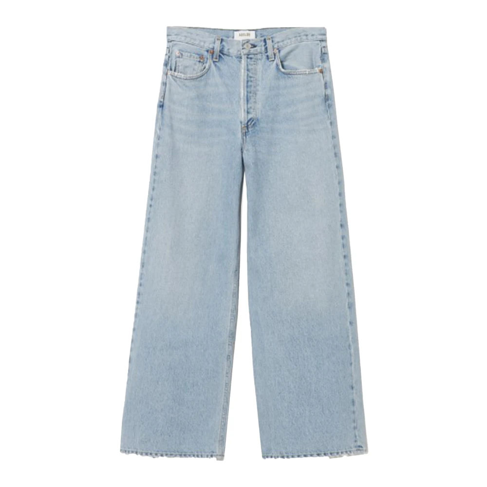 Agolde Lage Baggy Jeans Blue Dames