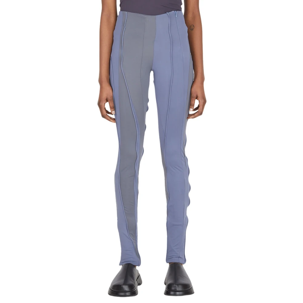 Mainline:RUS Fr.CA DE Kleur Blok Stretch Broek Purple Dames