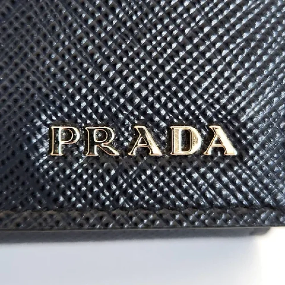Prada Vintage Pre-owned Leather wallets Blue Dames