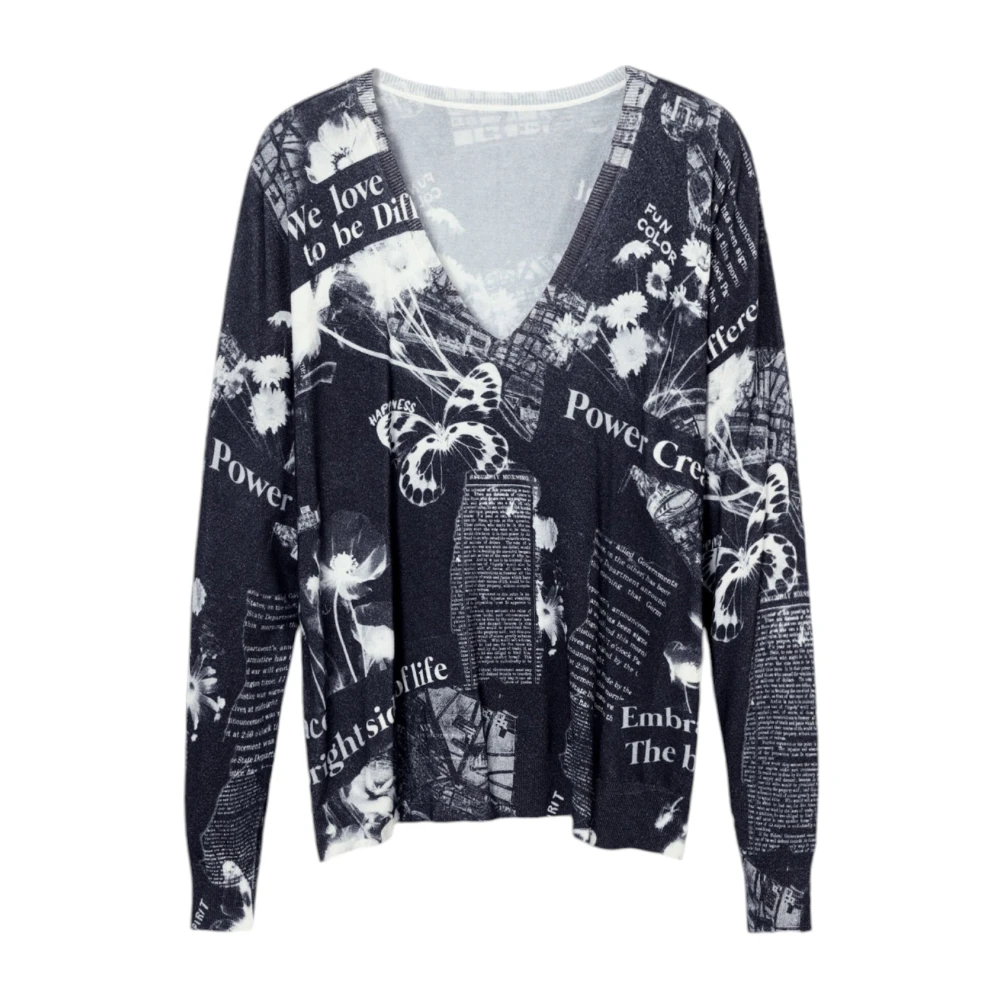 Desigual Herfst Winter Dames Trui Collectie Black Dames