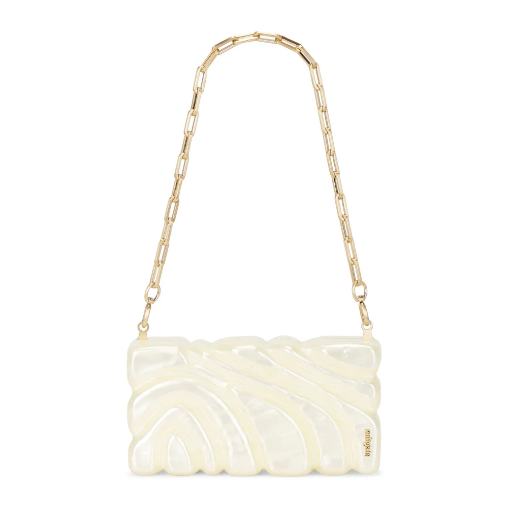 Cult Gaia Women's White Aura Clutch - Shoulder Bags - One Size - Bags