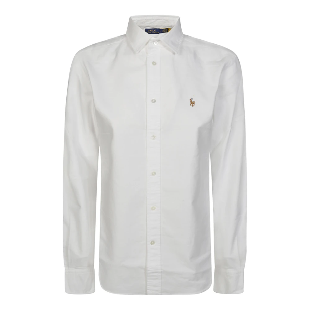 Polo Ralph Lauren Oxford Overhemd van Fris Wit Katoen White Dames