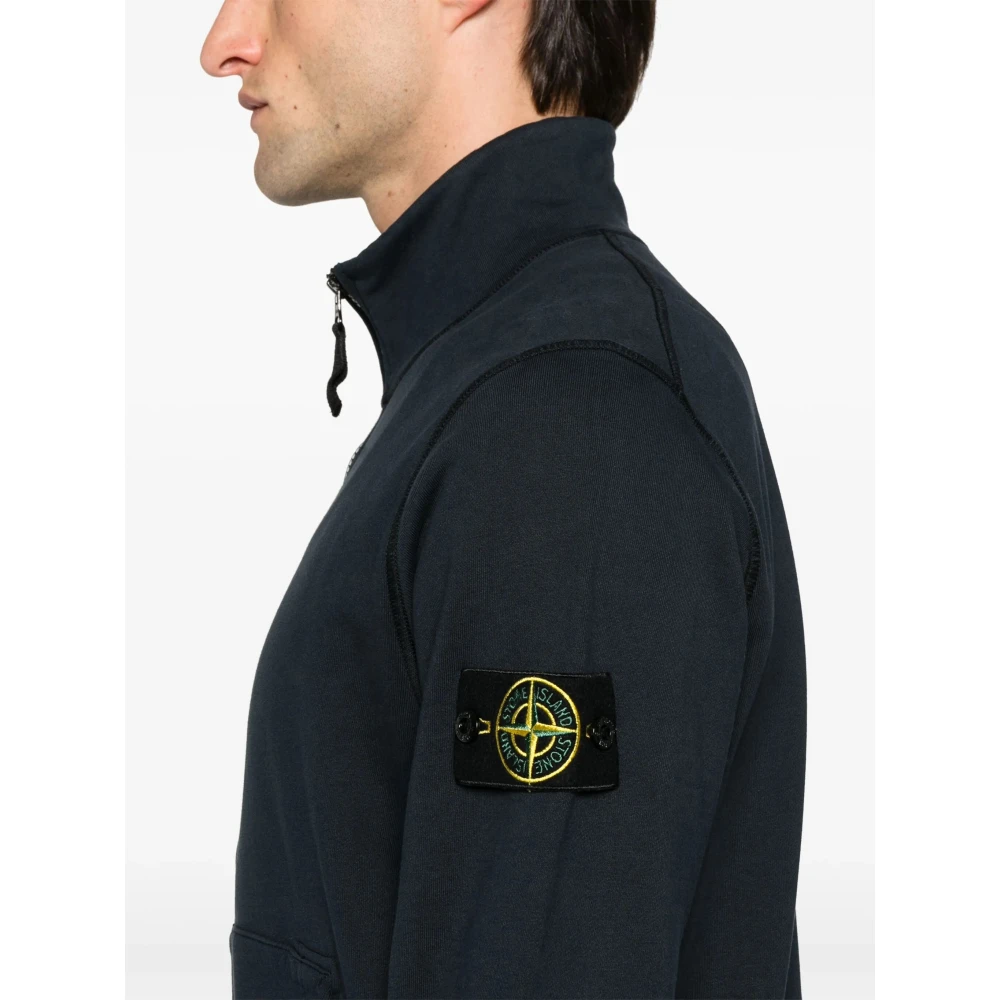 Stone Island Blauwe Sweaters voor Mannen Blue Heren