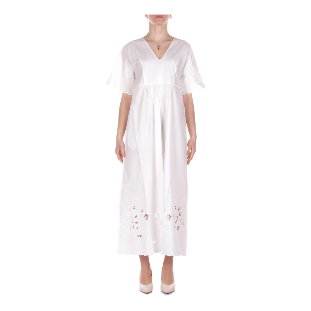 Weekend Max Mara Women's White Maxi Dresses, M, Dresses