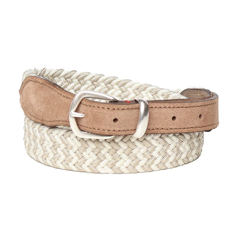 Eleventy Beige Riem met Gespsluiting Beige Heren