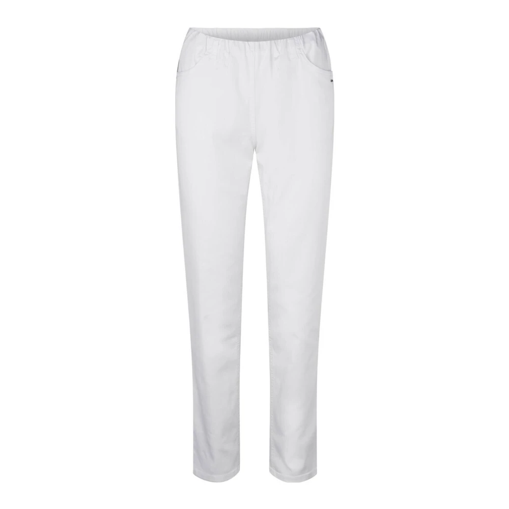 LauRie Slim-fit Trousers White Dames