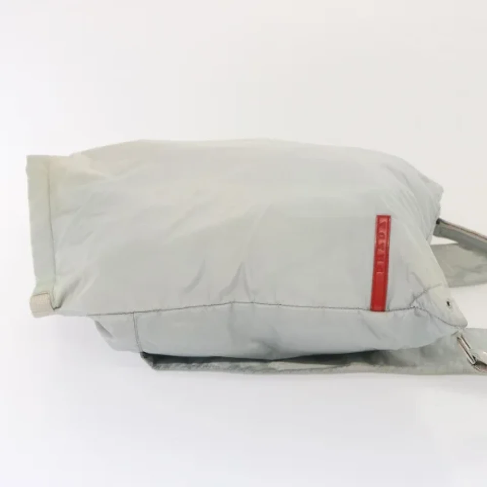 Prada Vintage Pre-owned Nylon backpacks Gray Dames