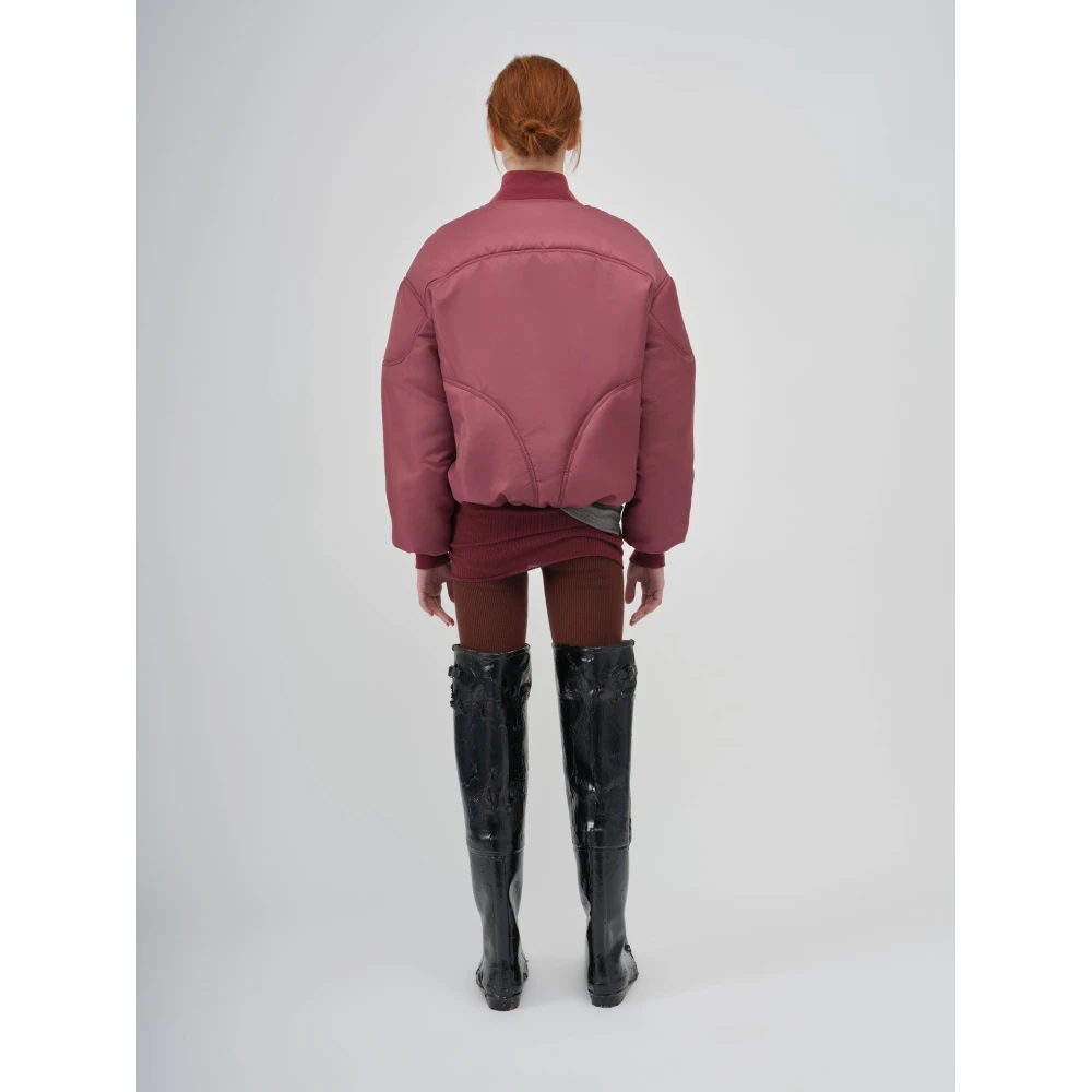 Bacon W Bomber Twill Dark Pink Dames