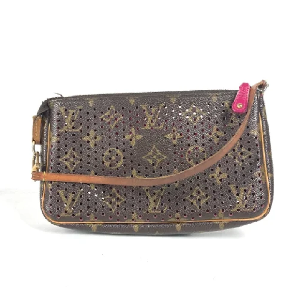 Louis Vuitton Vintage Pre-owned Cotton louis-vuitton-bags Brown Dames