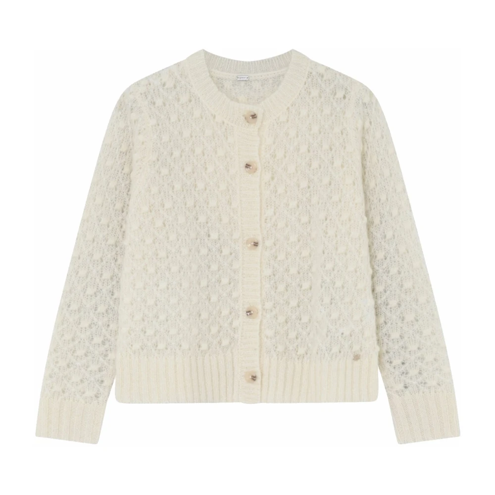 Gustav Women's Beige Cardigan - Cardigans - M - Knitwear