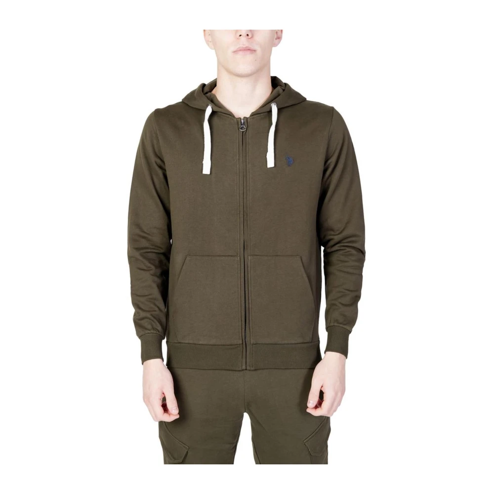 U.s. Polo Assn. Groene Hoodie van Katoen Green Heren