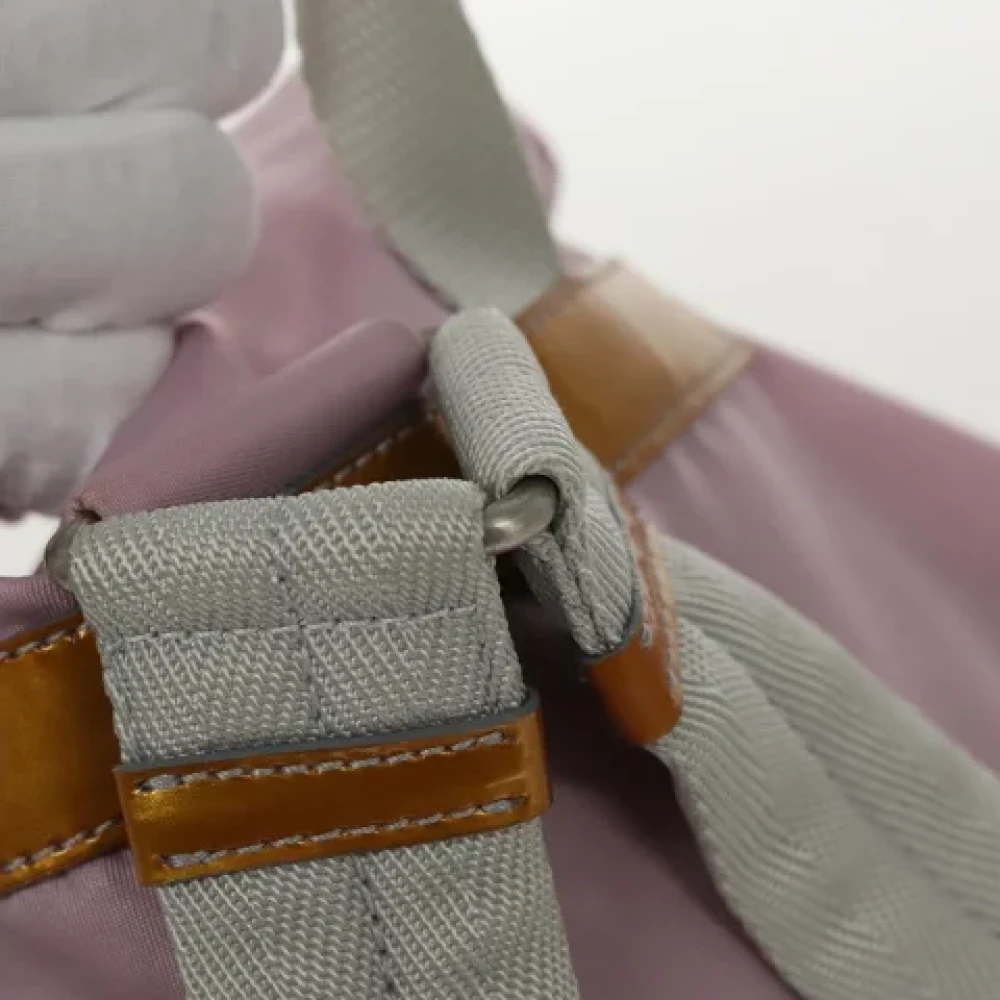 Prada Vintage Pre-owned Nylon backpacks Pink Dames