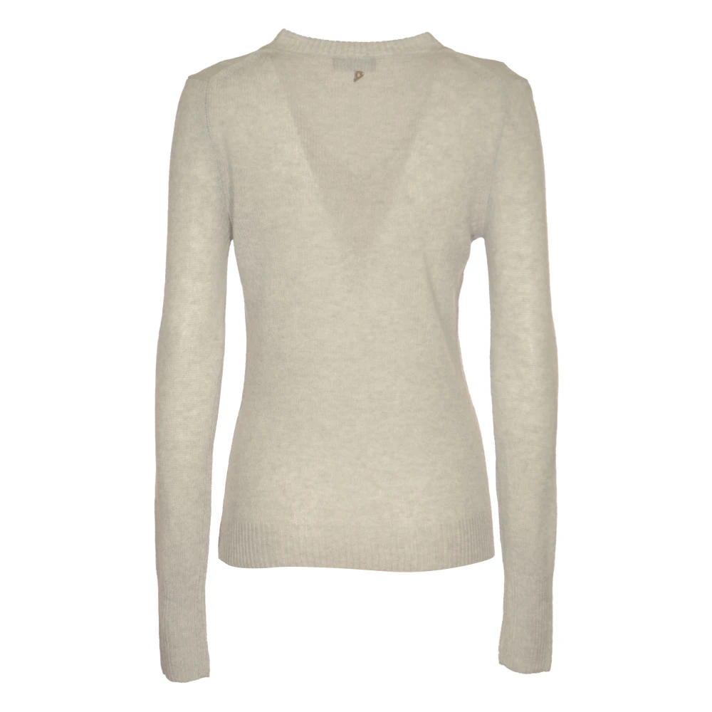 Dondup Grijze Trui met V-hals Gray Dames