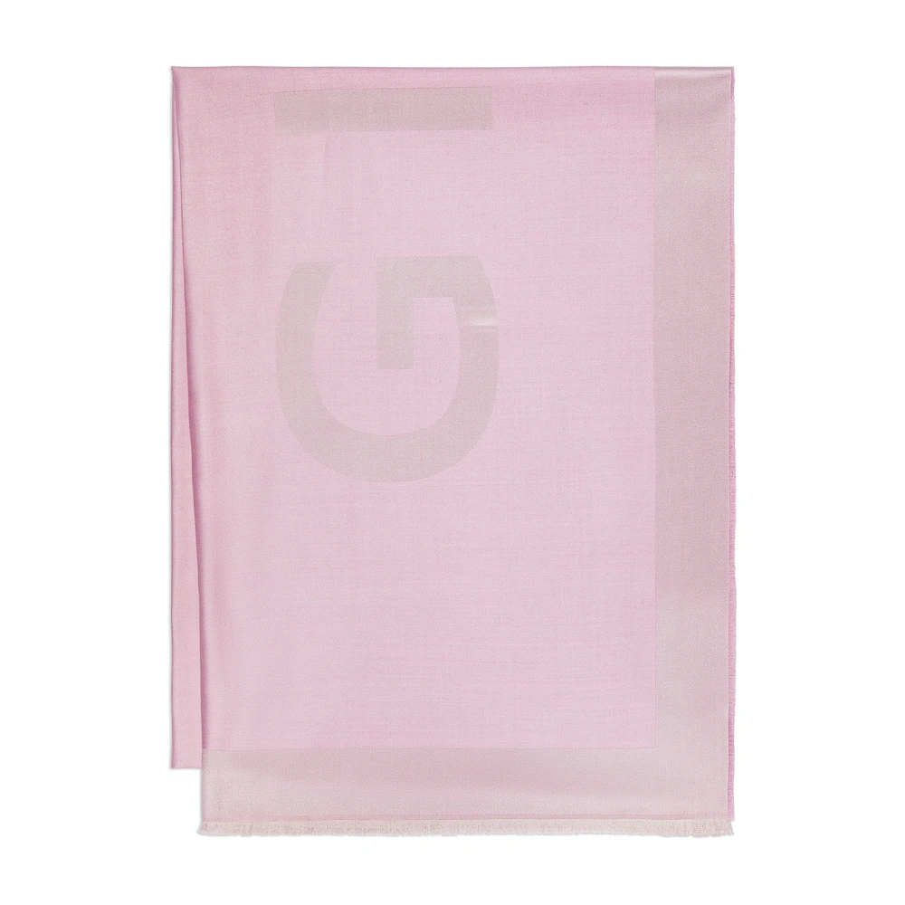 Givenchy Zijden sjaal met logo Pink Dames