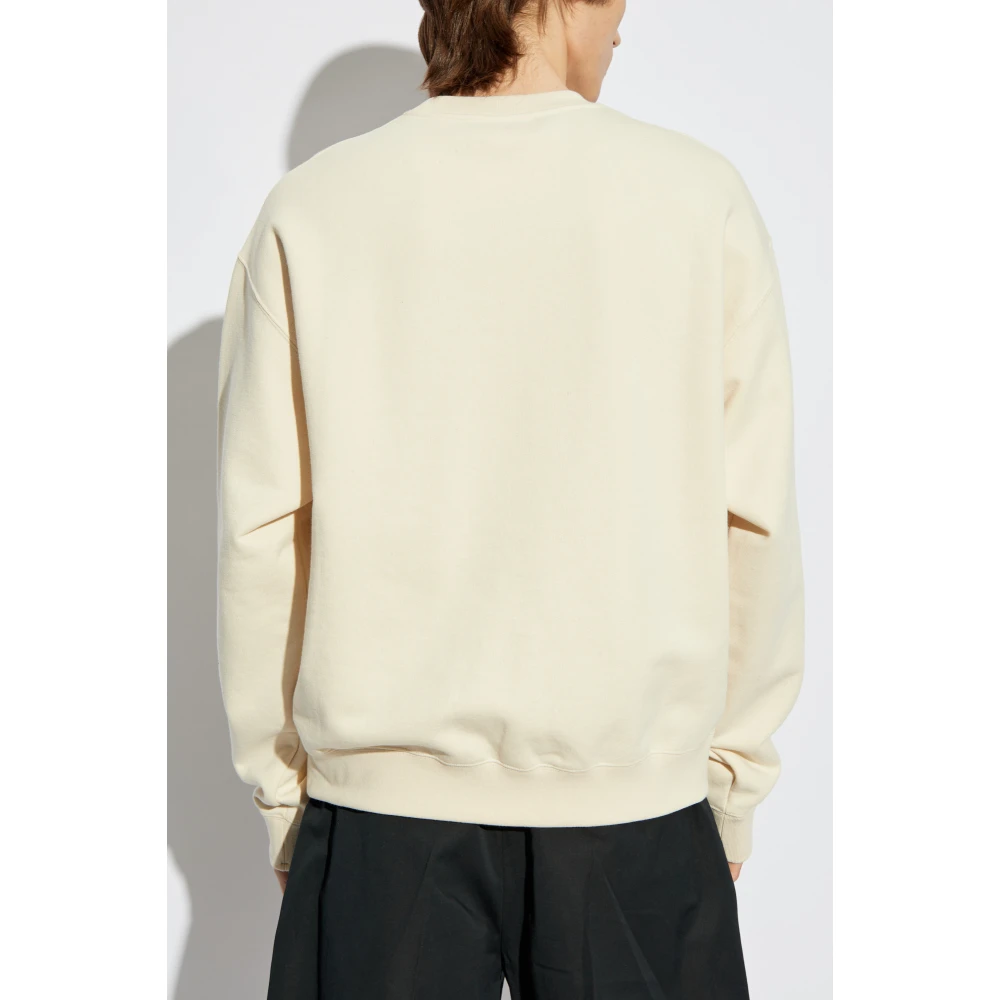 Jil Sander Sweatshirt met logo Beige Heren