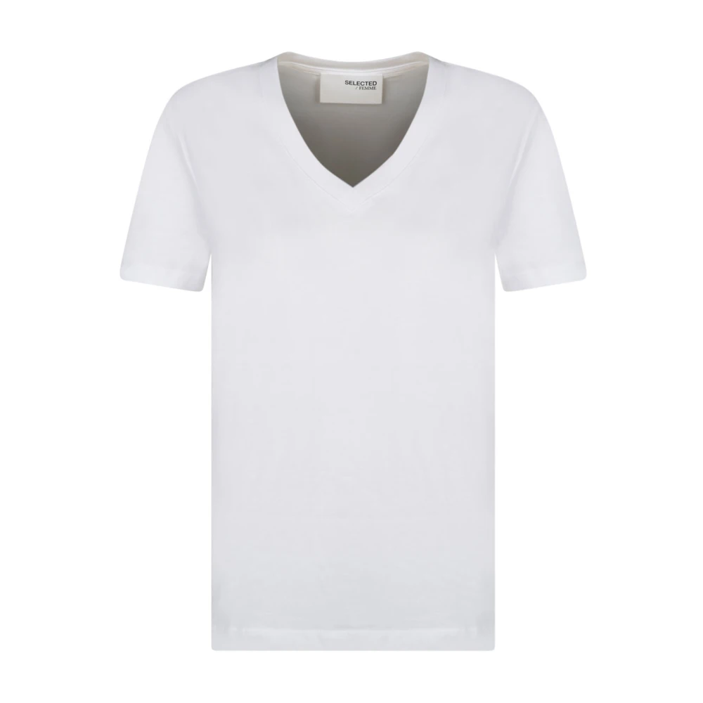 Selected Femme T-Shirts White Dames