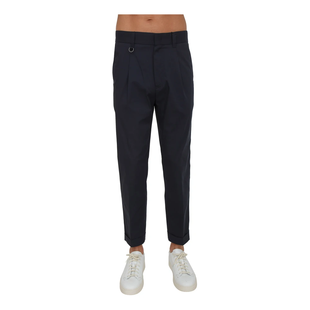 Paolo Pecora Men's Blue Pantalone Tessuto - Suit Trousers - Xl - Trousers