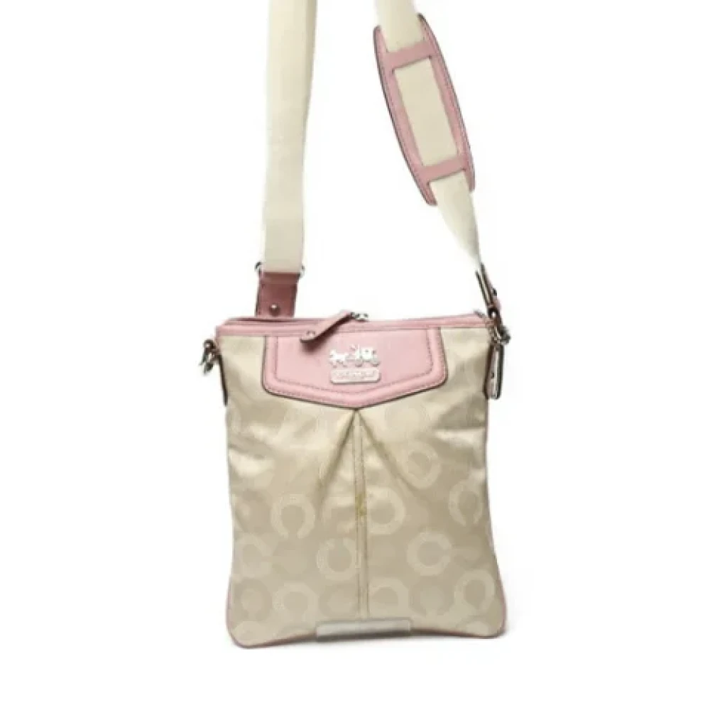 Coach Pre-owned Leather shoulder-bags Pink Dames