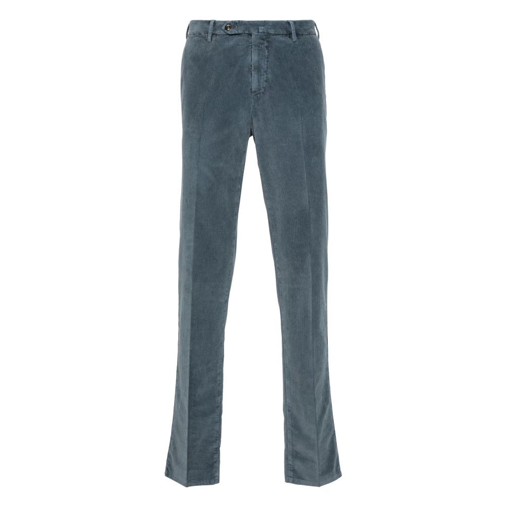 PT Torino Corduroy broek met zakken en elasthaan Blue Heren