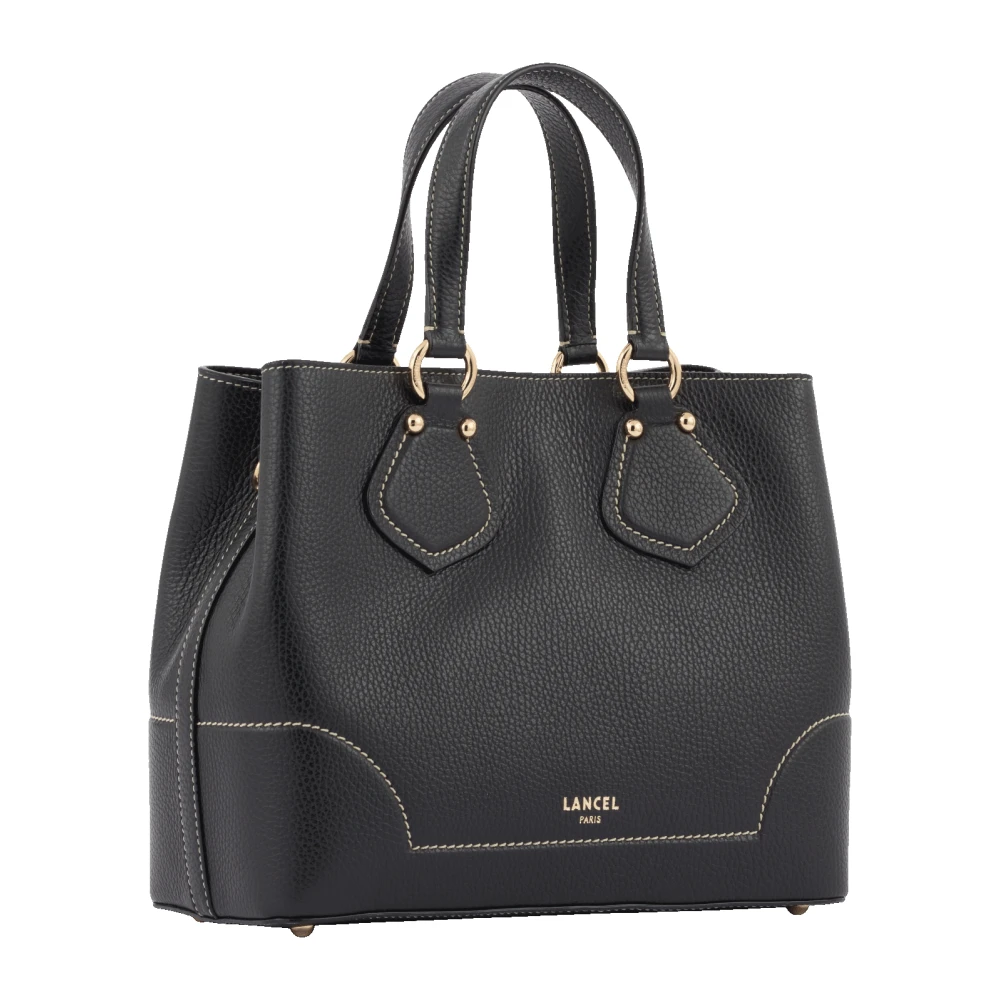 Lancel Chique Carryall Tas met Centrale Rits Black Dames