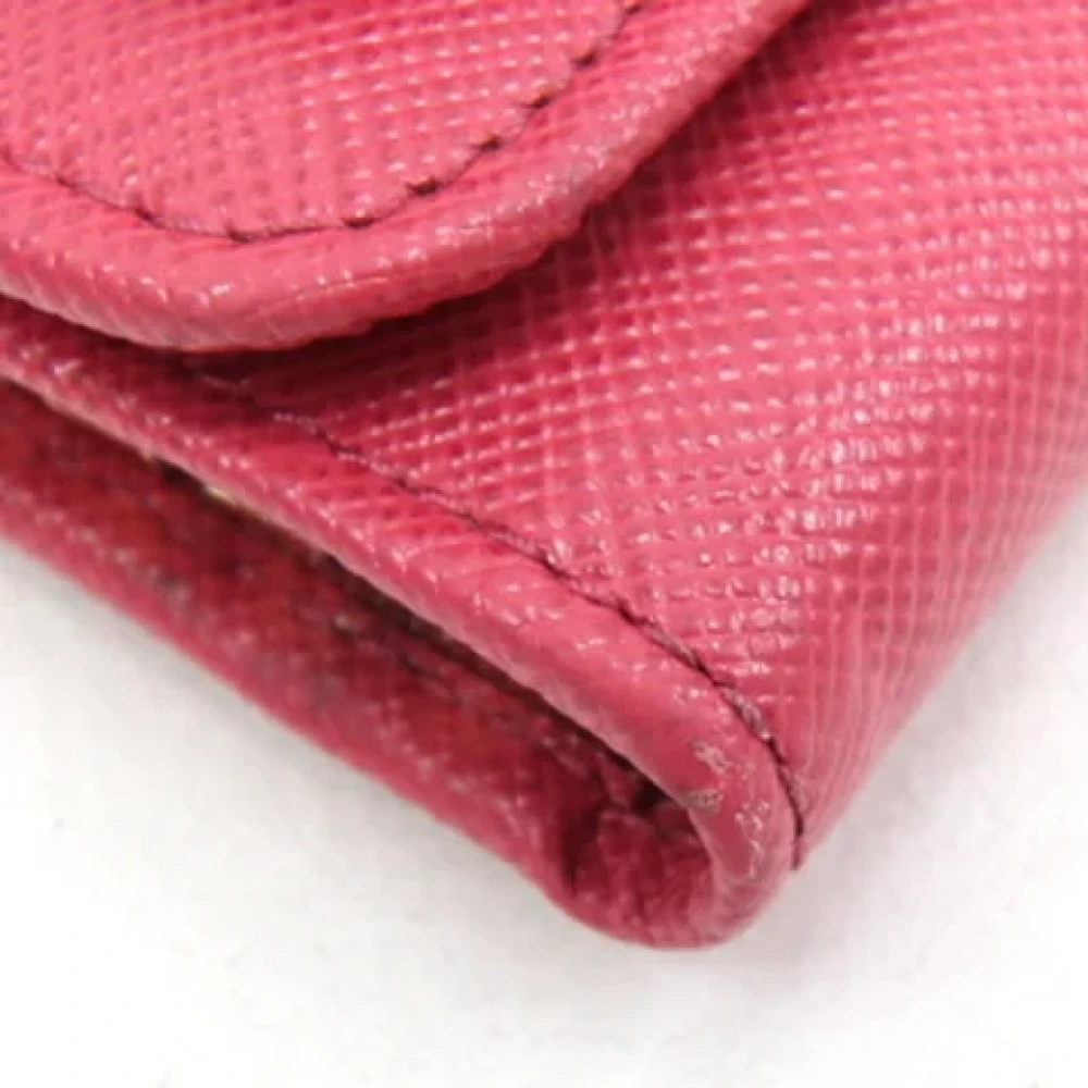 Prada Vintage Pre-owned Leather key-holders Pink Dames