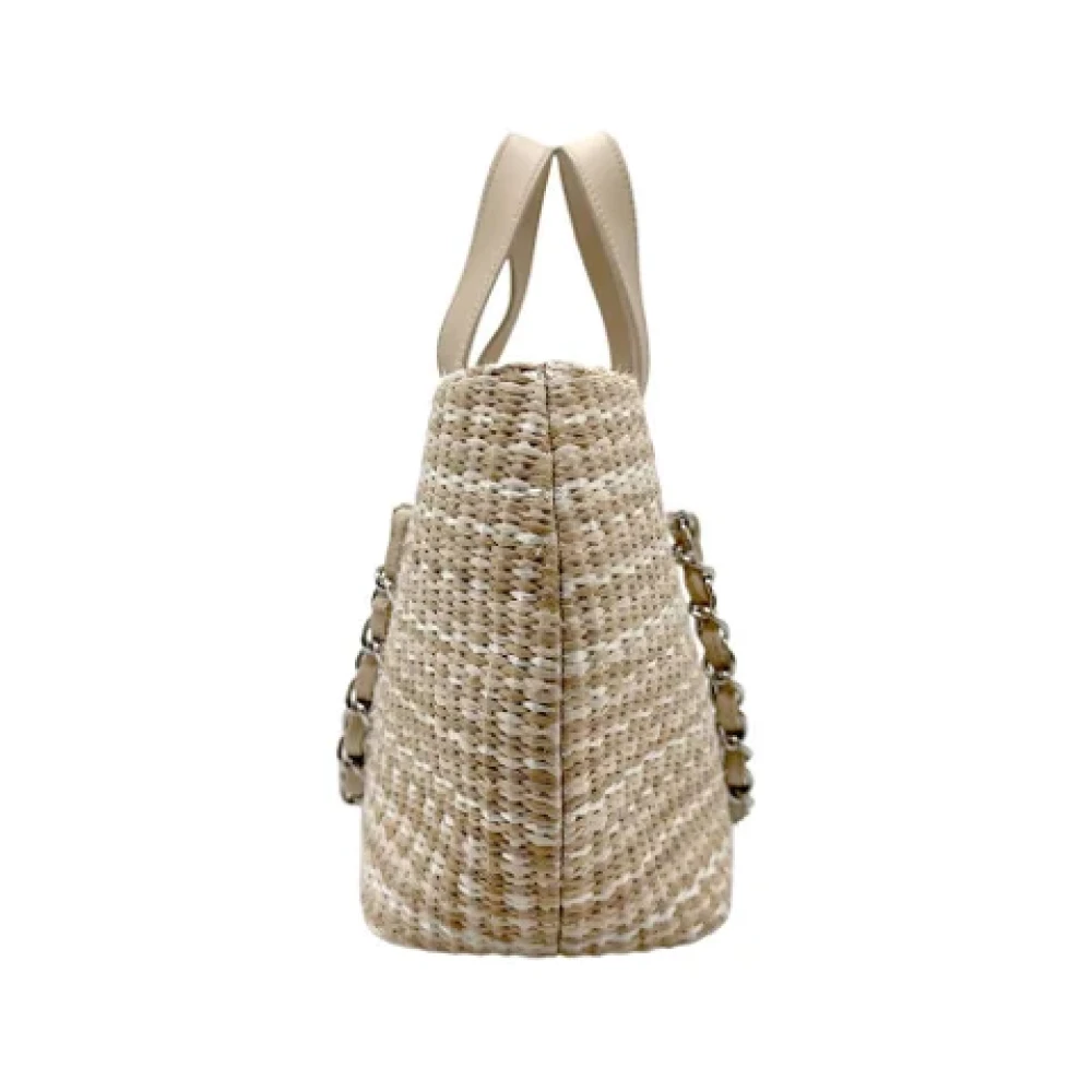 Chanel Vintage Pre-owned Leather handbags Beige Dames