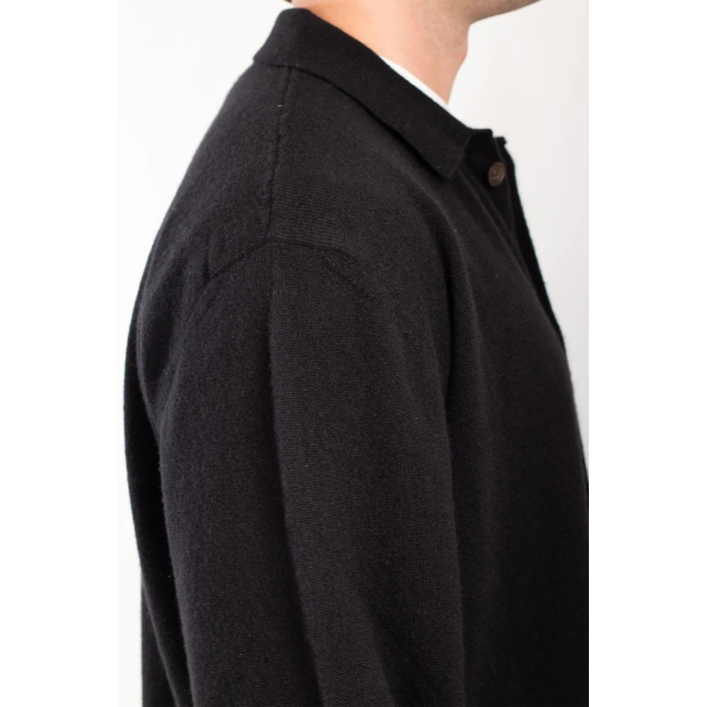 Seven Gauge Kasjmier Overhemd Relaxed Stijl Black Heren