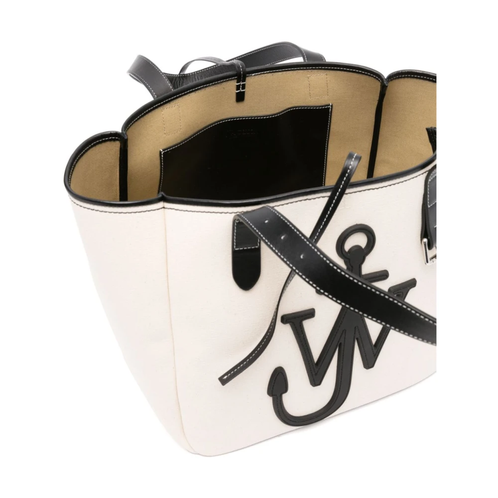 JW Anderson Beige Tas met Striksluiting White Dames