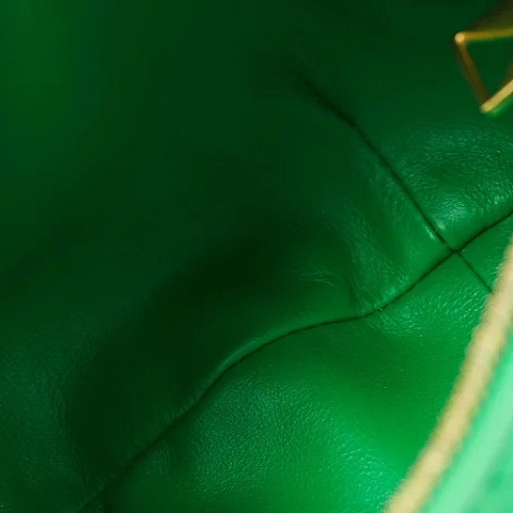 Bottega Veneta Vintage Pre-owned Leather handbags Green Dames