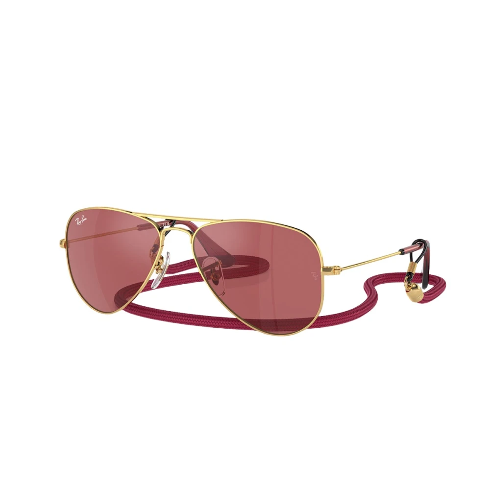 Ray-Ban Unisex Yellow Sunglasses, 52 Mm, Junior Aviator