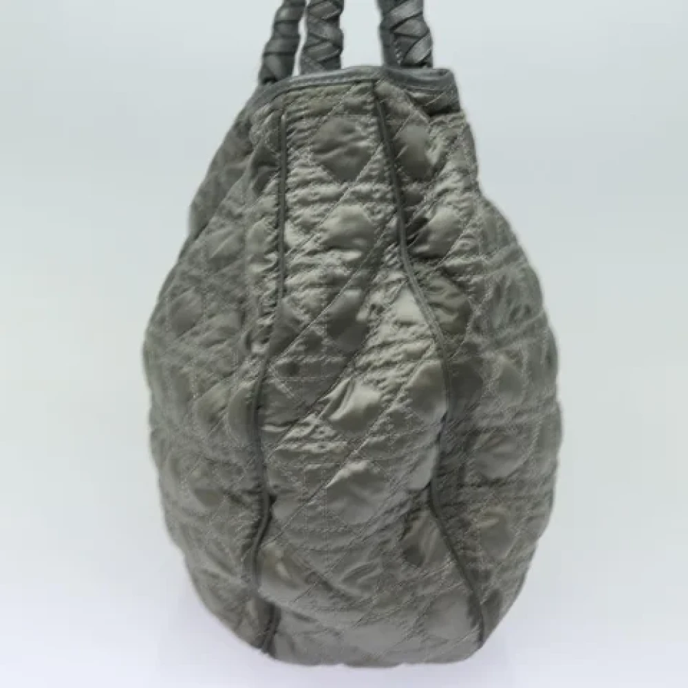 Dior Vintage Pre-owned Nylon handbags Gray Dames